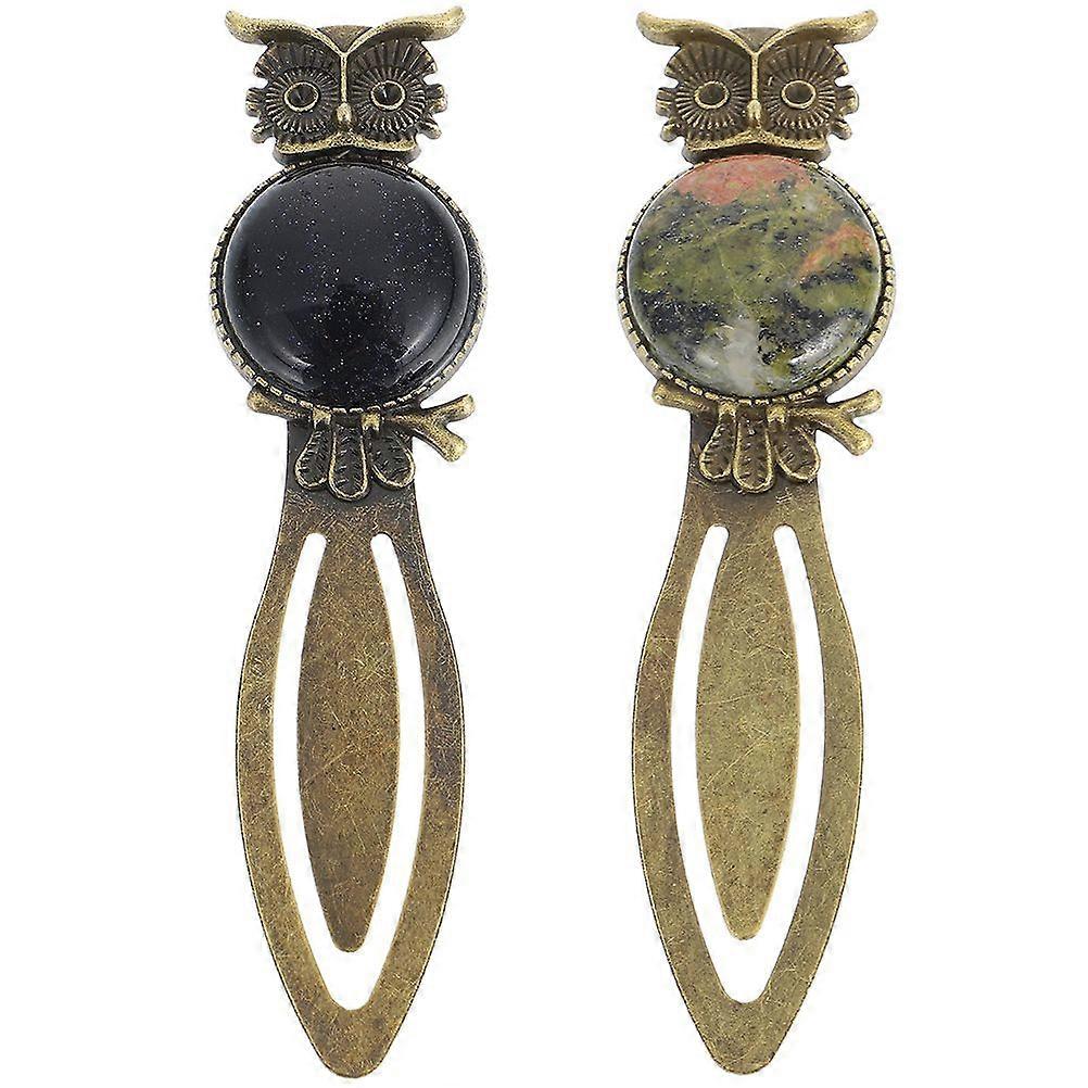 2Pcs Retro Lesezeichen Eule Lesezeichen Eule Buchmarker Guided Reading Mark Student Geschenk