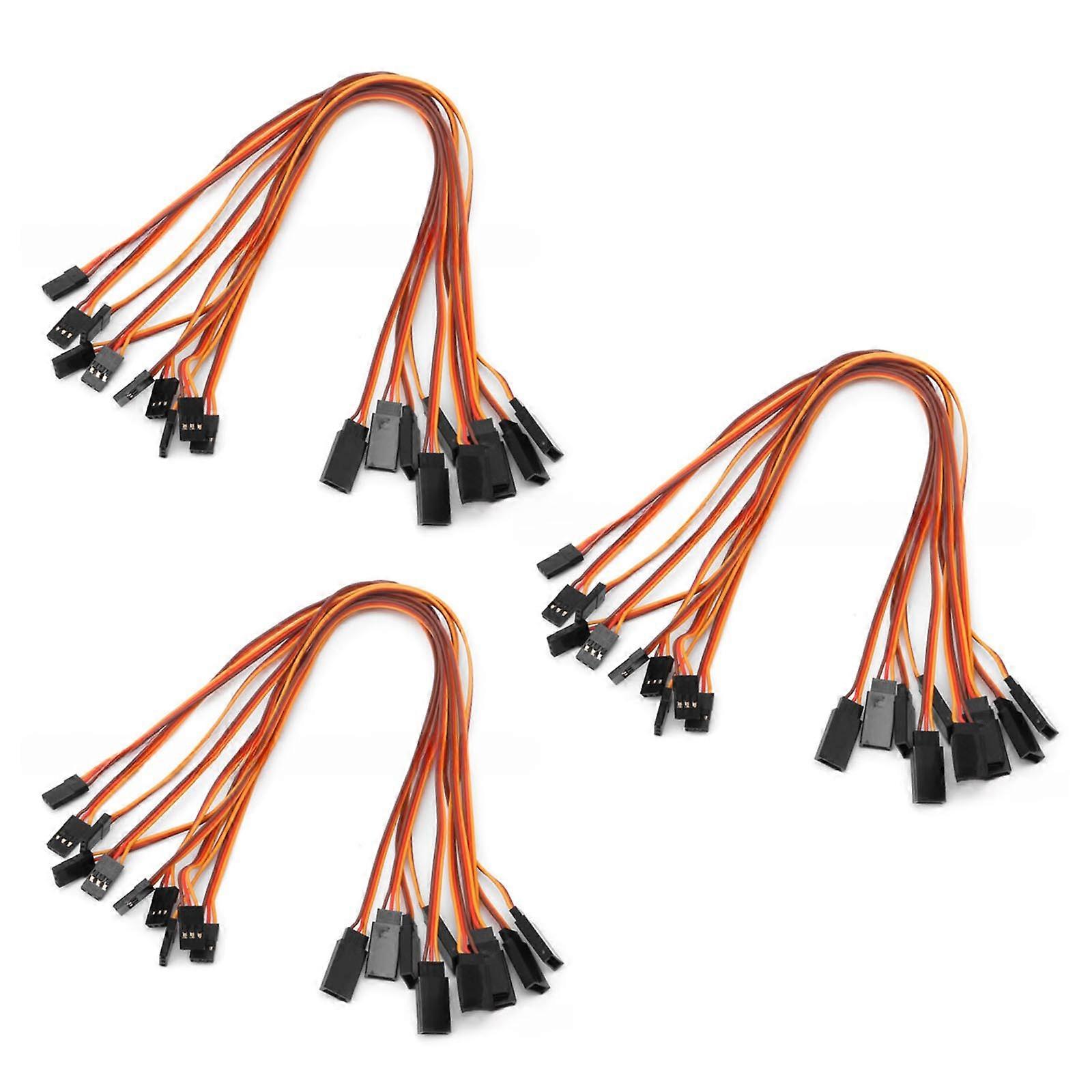 300mm καλώδιο επέκτασης σύνολο 30pcs για τηλεχειριστήριο αεροσκαφών αρσενικό σε θηλυκό σερβο καλώδιο επέκτασης Accs