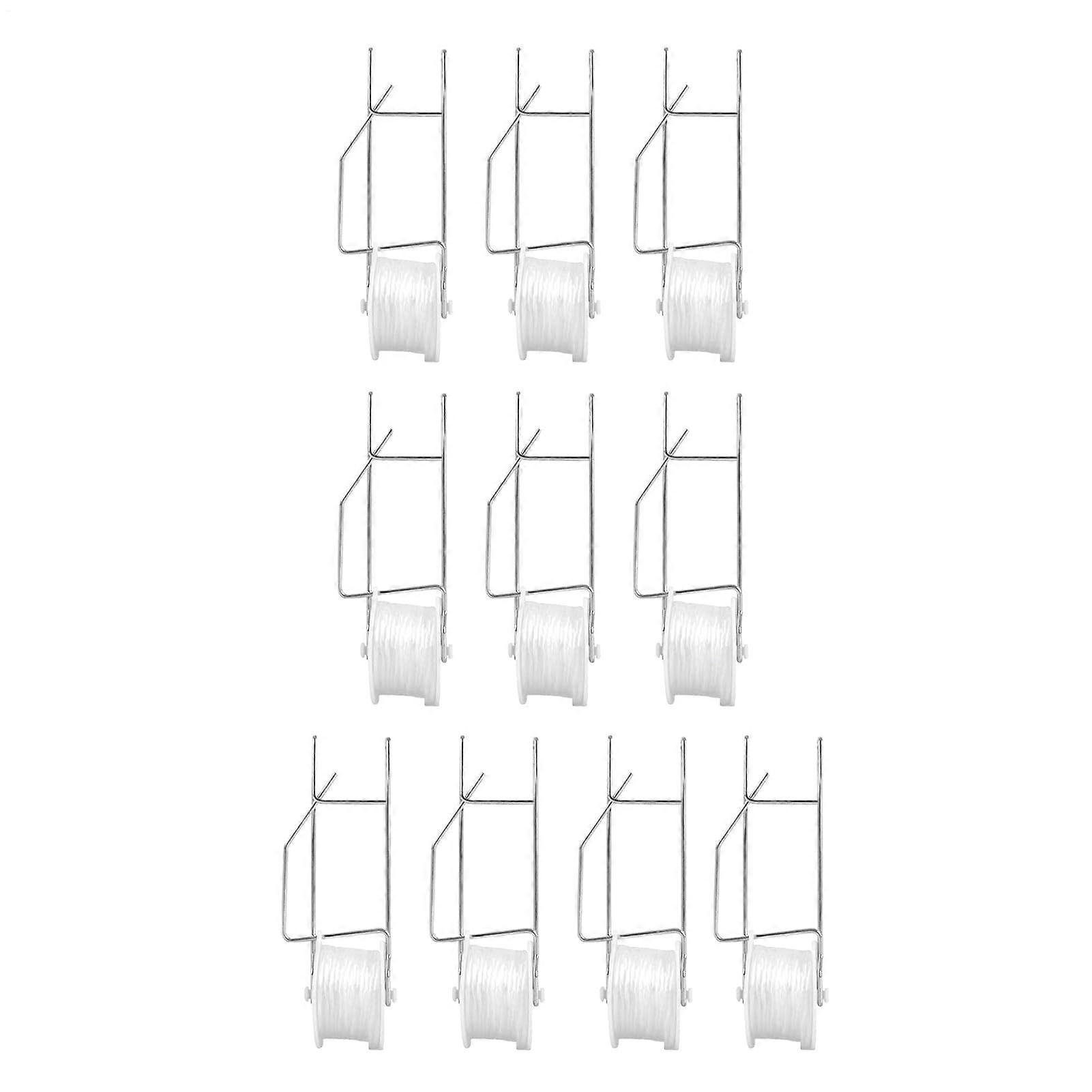 Tomato Trellis Hooks With Rollers - 6/10 Pack, Made From Tomato Netting, For Tomatoes, Flowers, And Grapevines In Garden