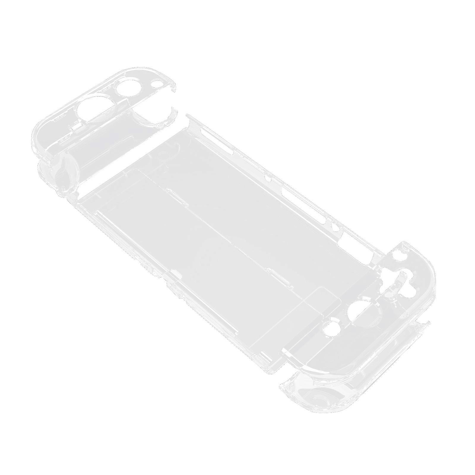 Transparent Protector for Case for NS OLED Waterproof for Shell with Holder Stain Resistant Protective Cover