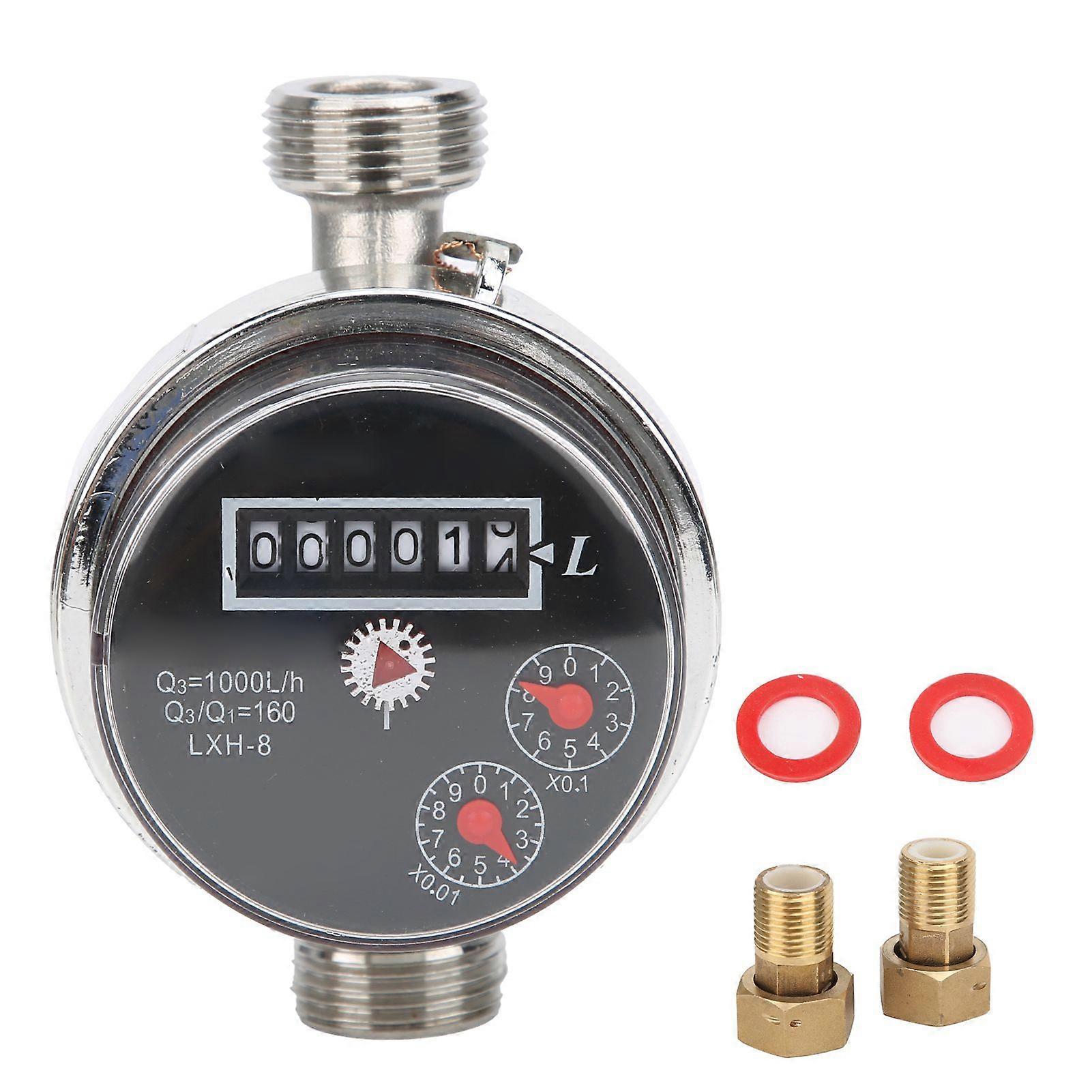 高品質のLXH-8 1/2家庭用冷水メーター、無料アクセサリー付き ダイレクト