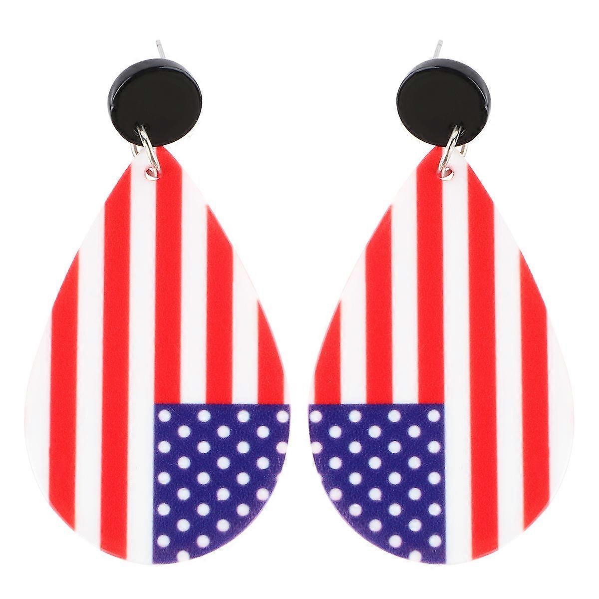 女性のための旗柄のイヤリング、優れた職人技は、どんな服装も強化します