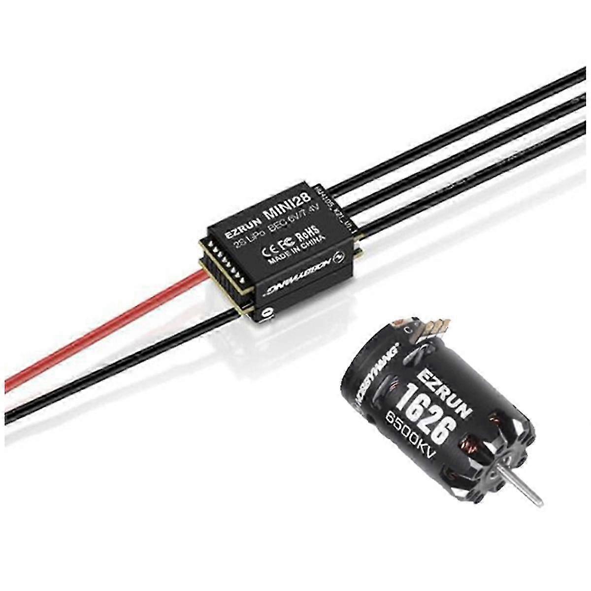 30A Esc With 1626 Brushless Motor 6500kv 2s Lipo For 1/28 Rc Car