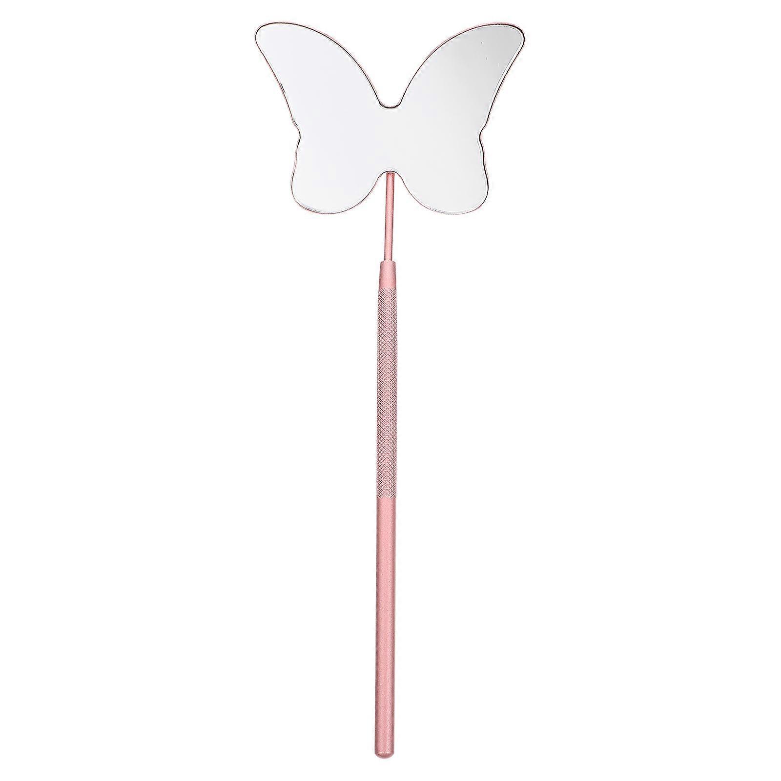 Eyelash Check Mirror, Butterfly-Shaped Design for Enhanced Aesthetics, Functional Utility