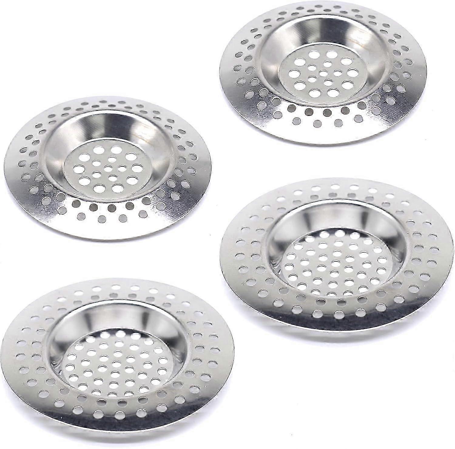 Edelstahl-Spülsiebstopfen-Set - 4er-Pack Abflussschutz & Filter