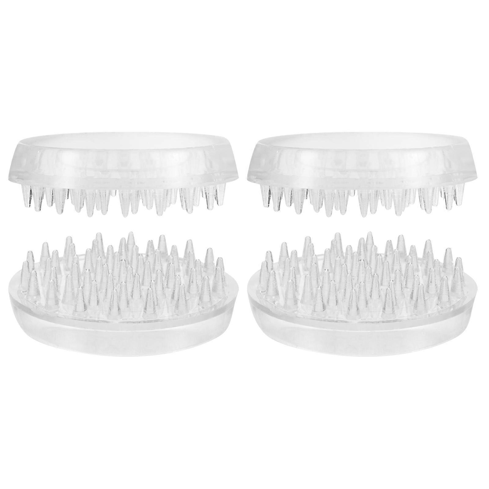 4pcs Slip Chair Leg Pads Transparent Furniture Protectors for Hardwood Floors Durable Cushioning Wedge Design Anti Slide for Tables and Chairs