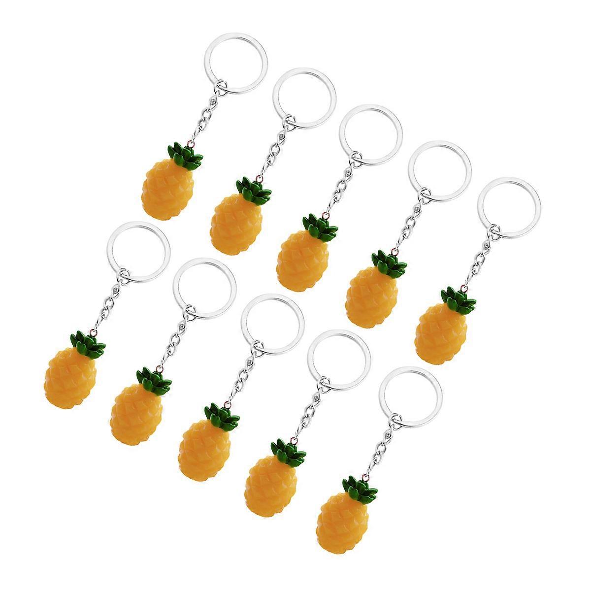 Here's a refined and engaging product description for your **10pcs Pineapple Key Chain Pendant Set**:

 

✨ **10pcs Pineapple Key Chain Pendant Set –