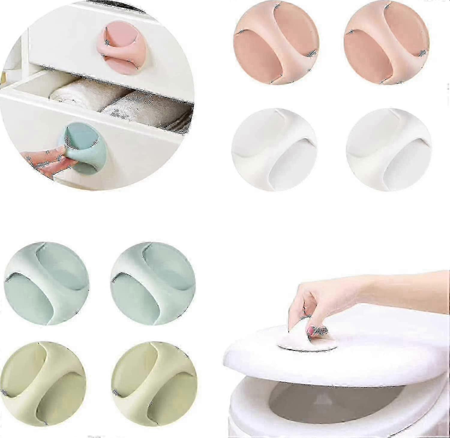 Maniglie rotonde autoadesive da 8 pezzi