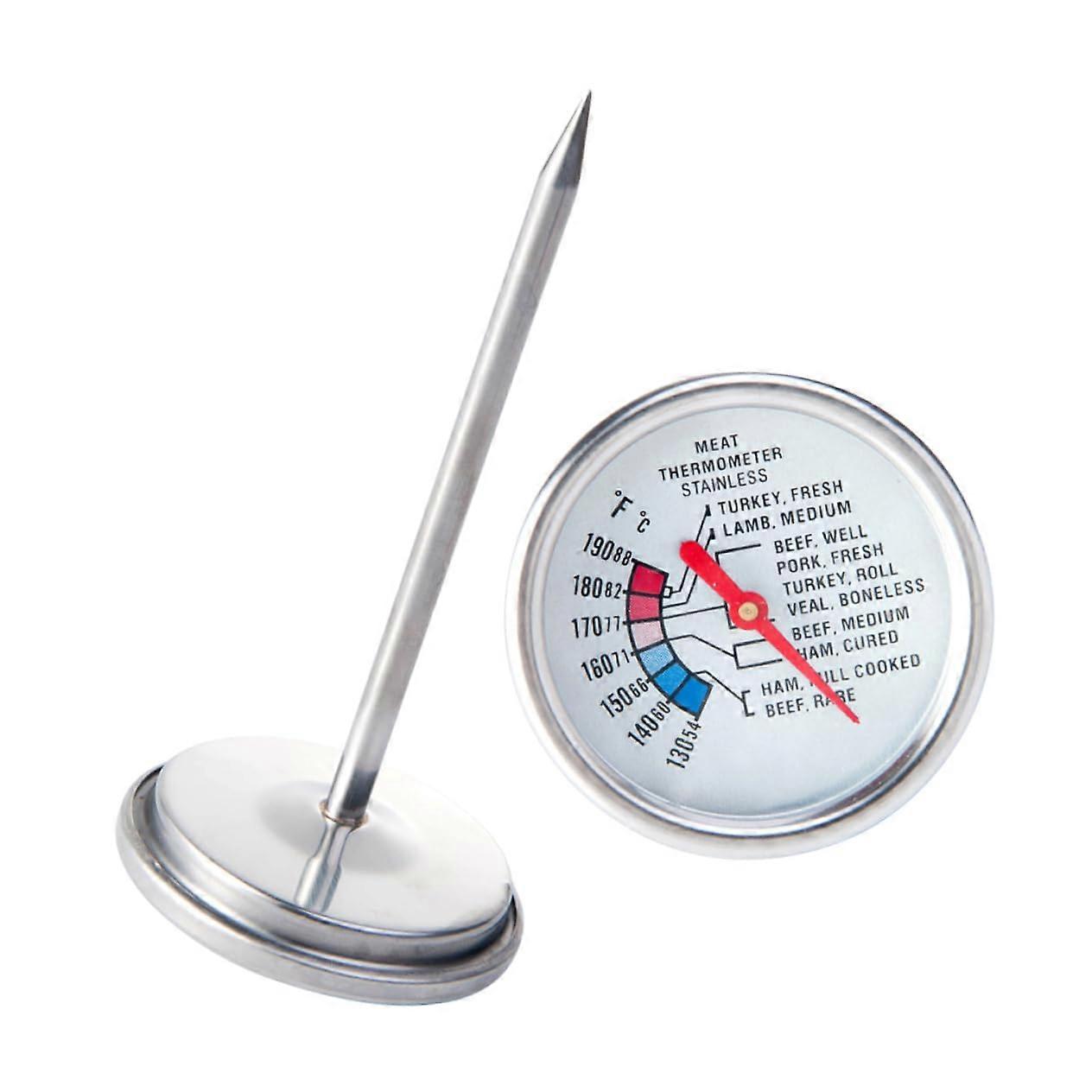 Digital Steak Thermometer with Stainless Steel Probe and LCD Display for Accurate Meat Temperature Measurement Ideal for Grilling BBQ and Beef