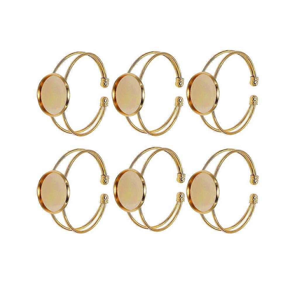 Versatile copper bracelets with bezel inserts, designed for resilient and stylish jewelry