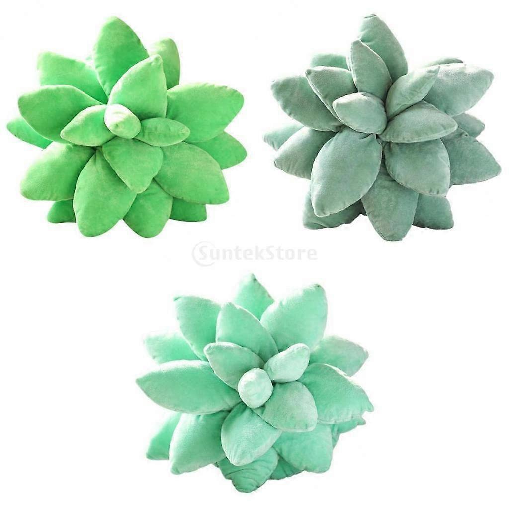 Succulent Throw Blanket, Soft Home Decor, Plush Toy Ornament, Green Floral Design, Cozy Living Room Accessory
