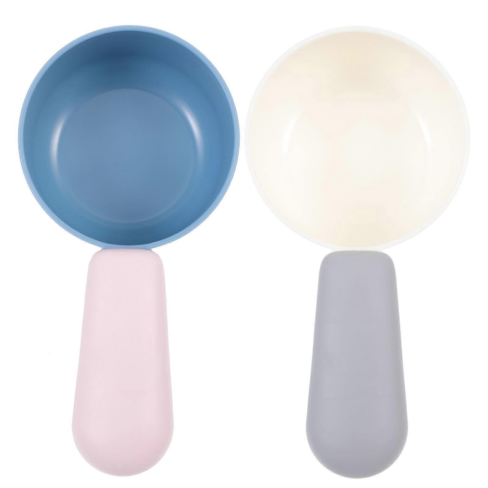 Plastic Pet Food Scoops for Accurate Measuring and Easy Feeding Assorted Color 2 Pieces
