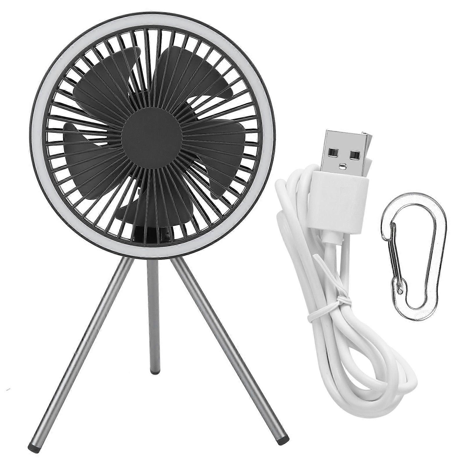 2025 Latest Model Portable Camping Fan 3 Level Adjustable Timing Function USB ...