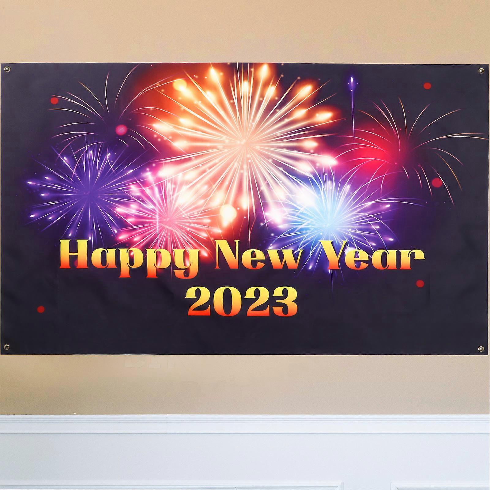 New Year Party Decoration Background Cloth Rectangle Hanging Multi 90X150CM Photography Backdrop 1Set