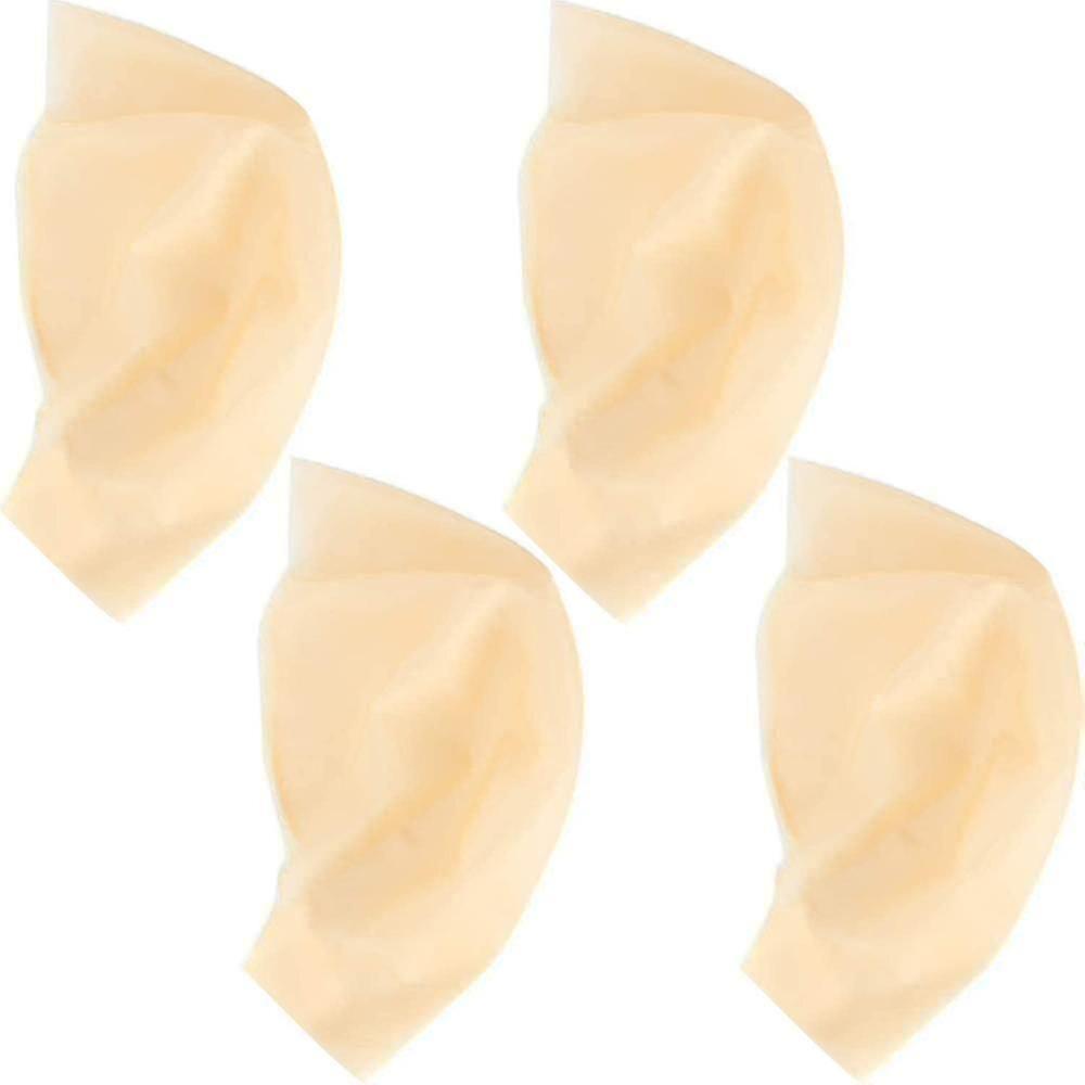Kahle Kappe Latex Kahle Mütze Für Erwachsene Make-up Kahlkopf Perücke Mütze Kostüm Accessoire 4pcs