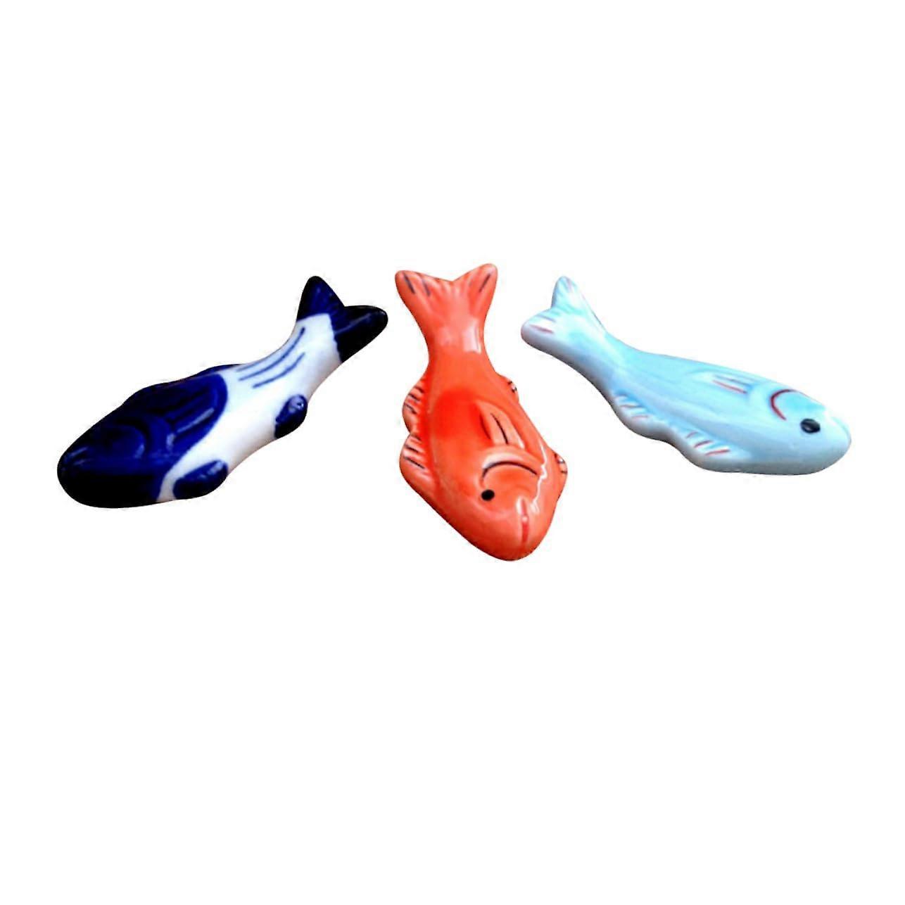 6 pieces chopstick holder made of ceramic in carp shape cute cartoon chopstick holder chopstick rest chopstick rest made of ceramic