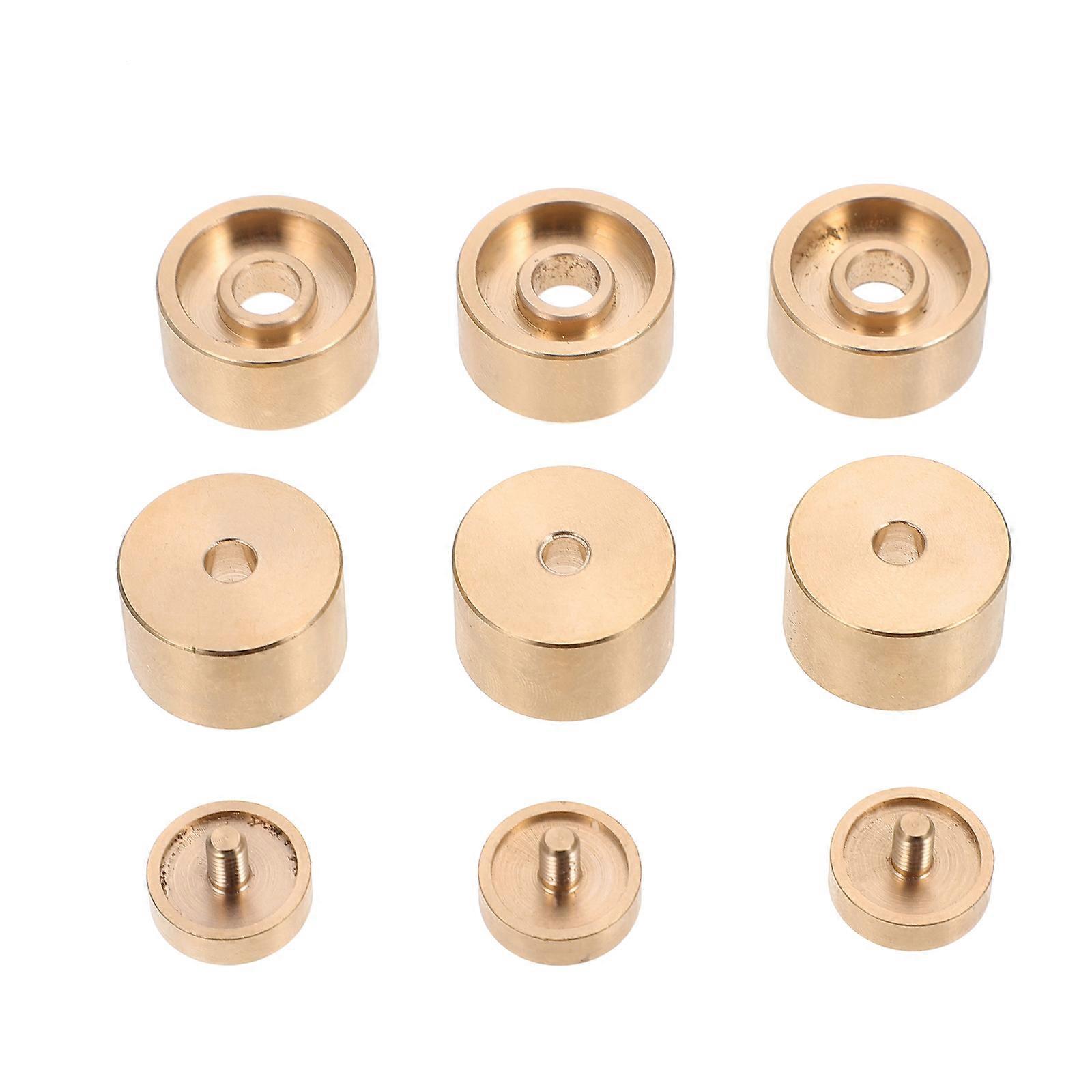 Copper Trumpet Piston Button Covers Valve Caps Replacement Accessories for Upper and Lower Valves Easy Installation Practical Use