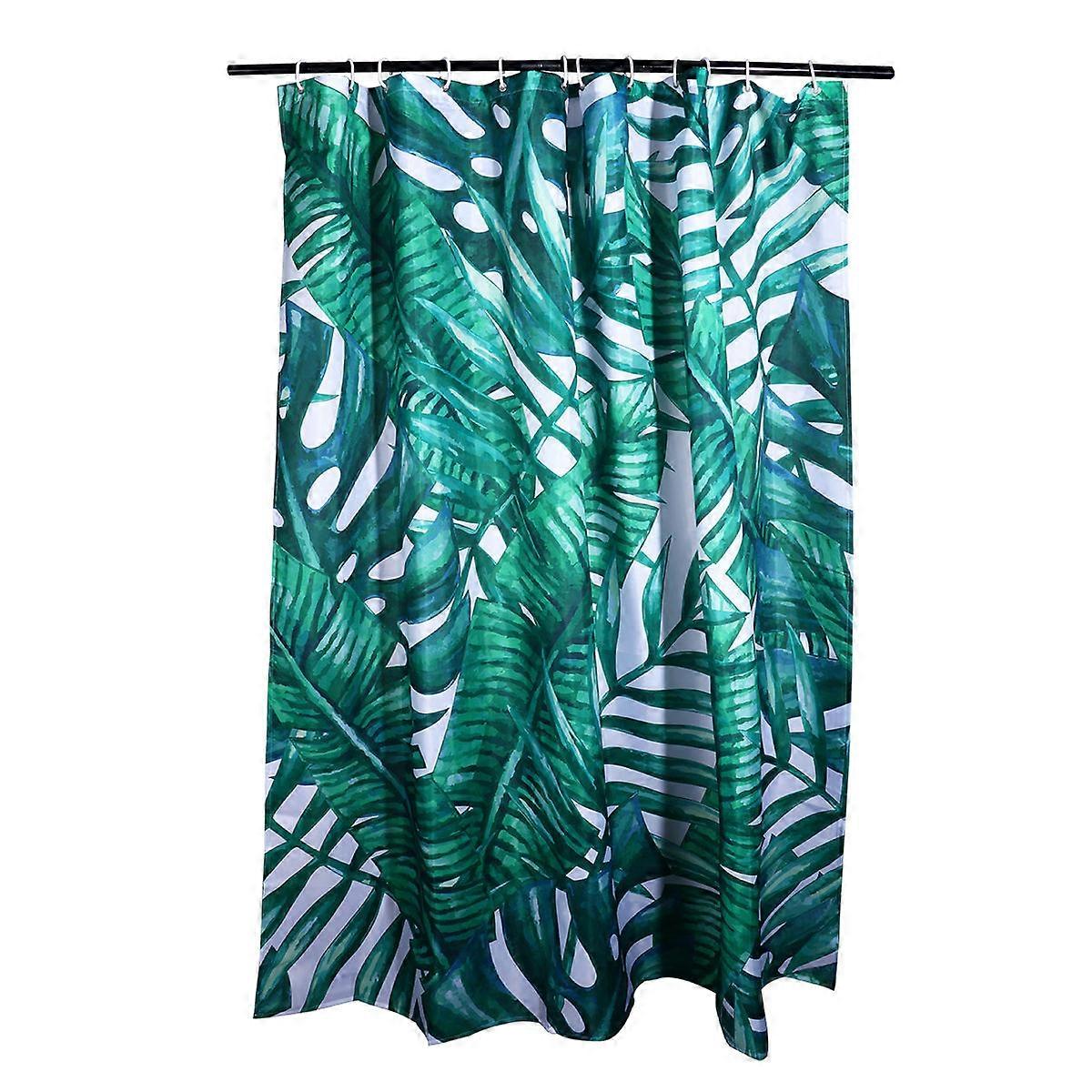 Boho Asian Shower Curtain Polyester Fabric Home Use 180x180cm Easy to Clean Square Textured 1Pack
