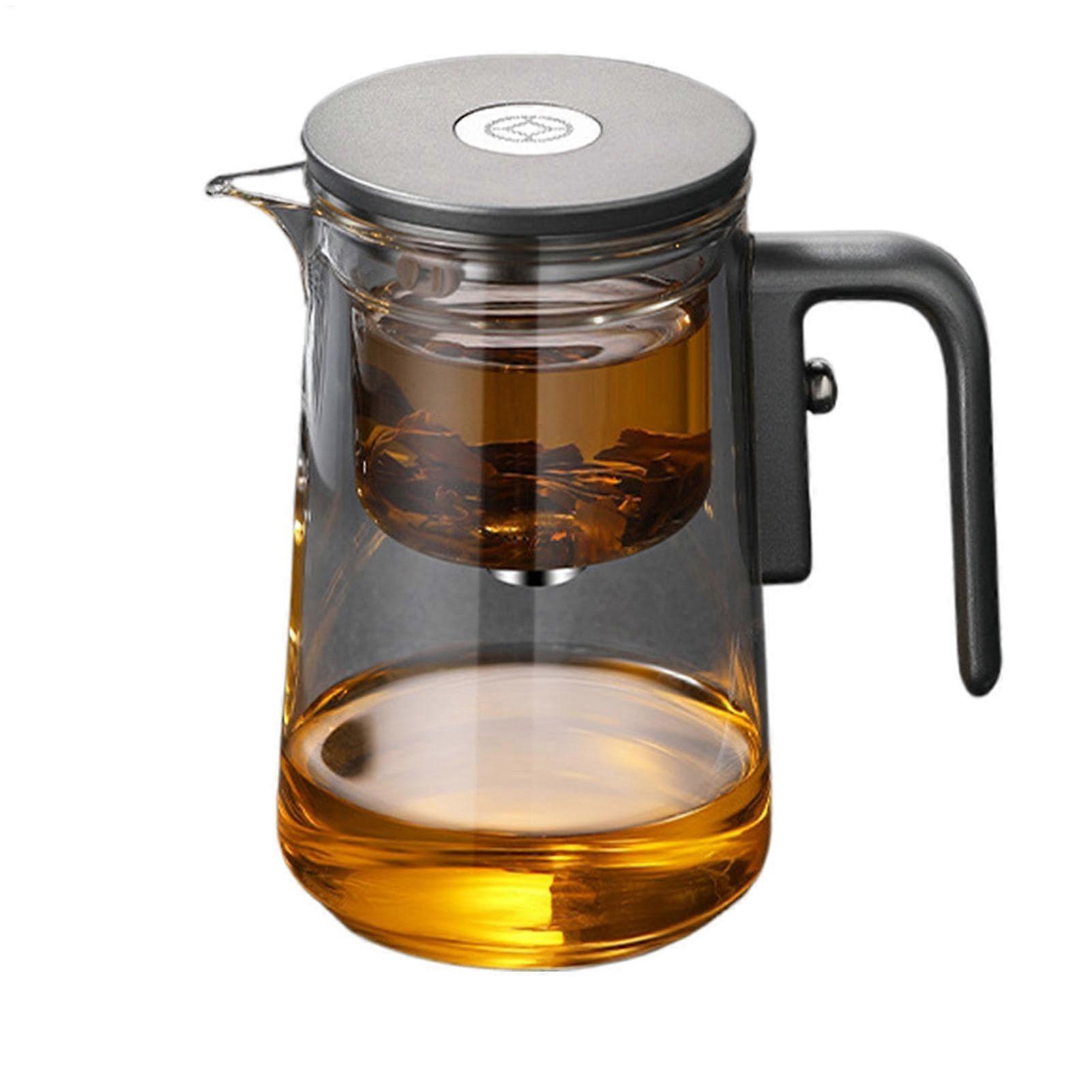 Tea and water separating jug made of borosilicate glass, travel tea egg, compact teapot for home, elegant teapot with tea strainer 800ml