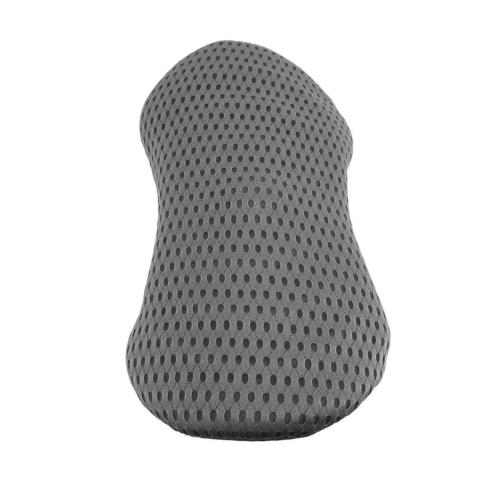 Lumbar Support Pillow Memory Foam Back Pillow for Office Chair Car Seat Ergonomic Lumbar Pillow for Sleeping Rest Dark Gray