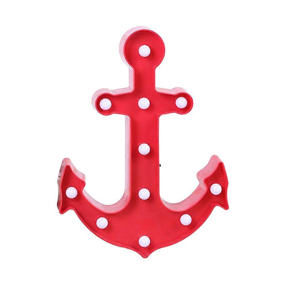 Boat Anchor Night Light Accompany Sleep Function Ideal For Nursery Red Color 1Set