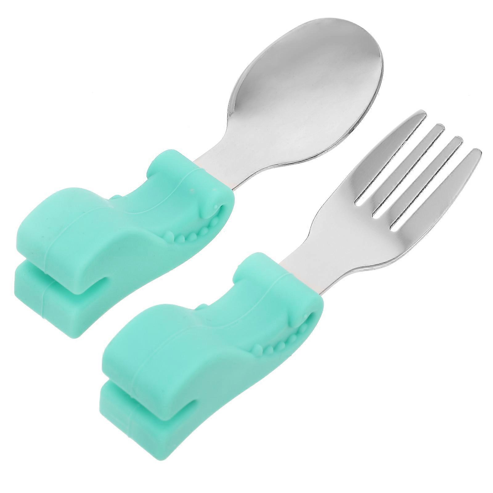 Cutlery Set Stainless Steel Fork And Set Training Utensils Outdoor Dining 1Set