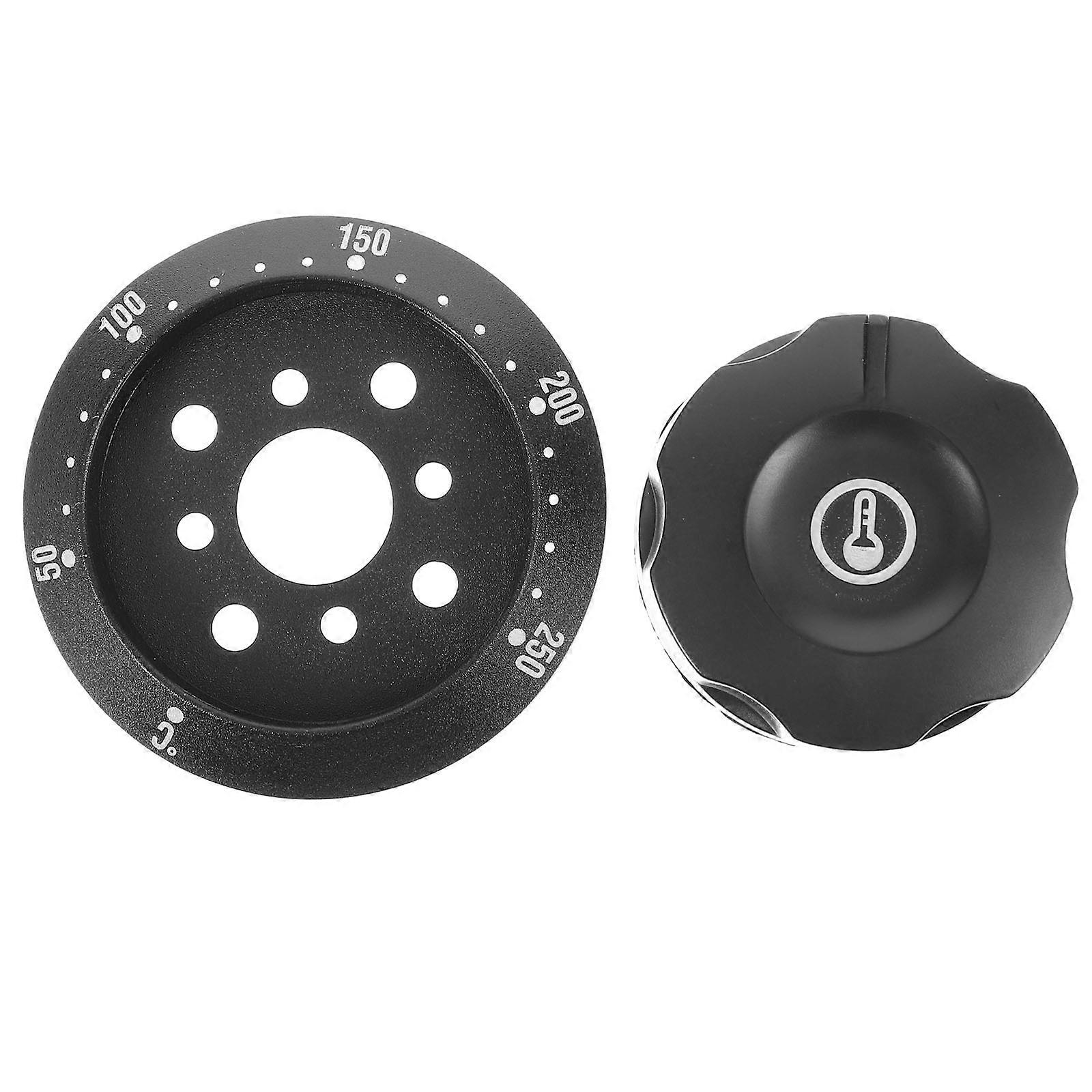 Temperature Controller Thermostat Control Knob Oven Knob Stove Knob For Home Users Kitchen Use Round Shape Precise Adjustment 1Set