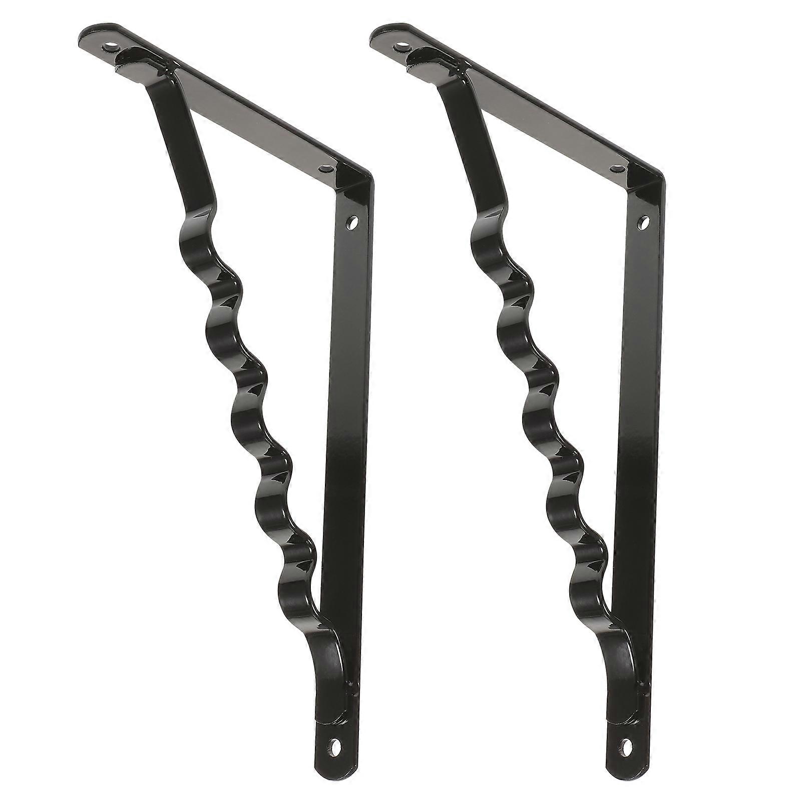 Shelf Support Pegs Metal Bracket For Shelves Shop Use 215x135mm Wall Space Utilization 2Pcs