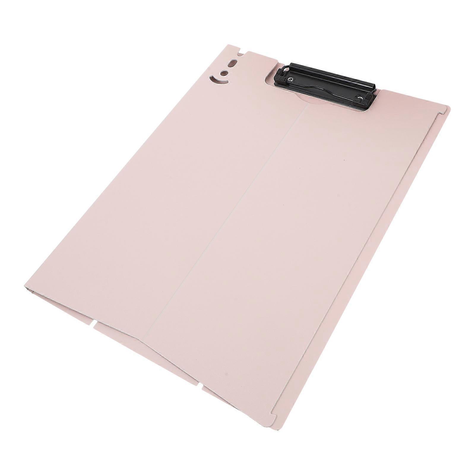 File Folder Board Clip Foldable For Office Use Pink 32.00X24.00X1.00Cm File Storage 1Set