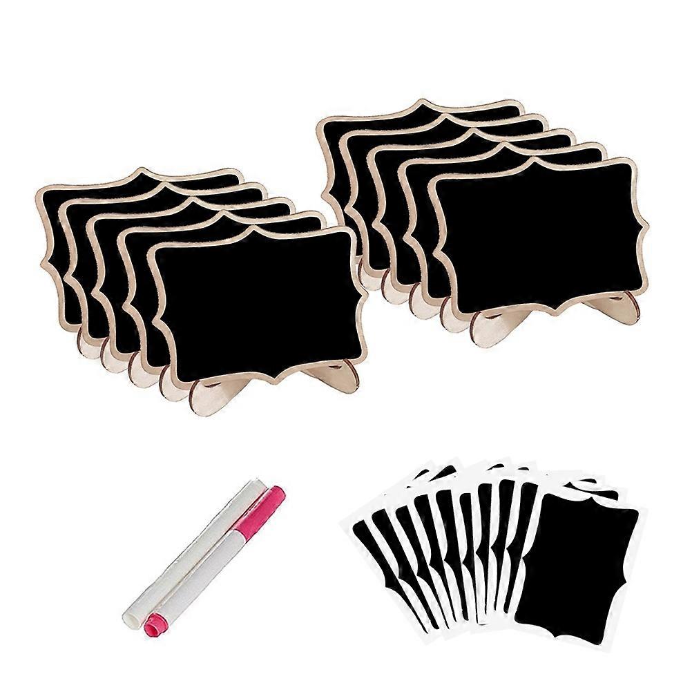 Lace Shape Mini Chalkboards Reusable Writing Display For Home Decoration 1Set