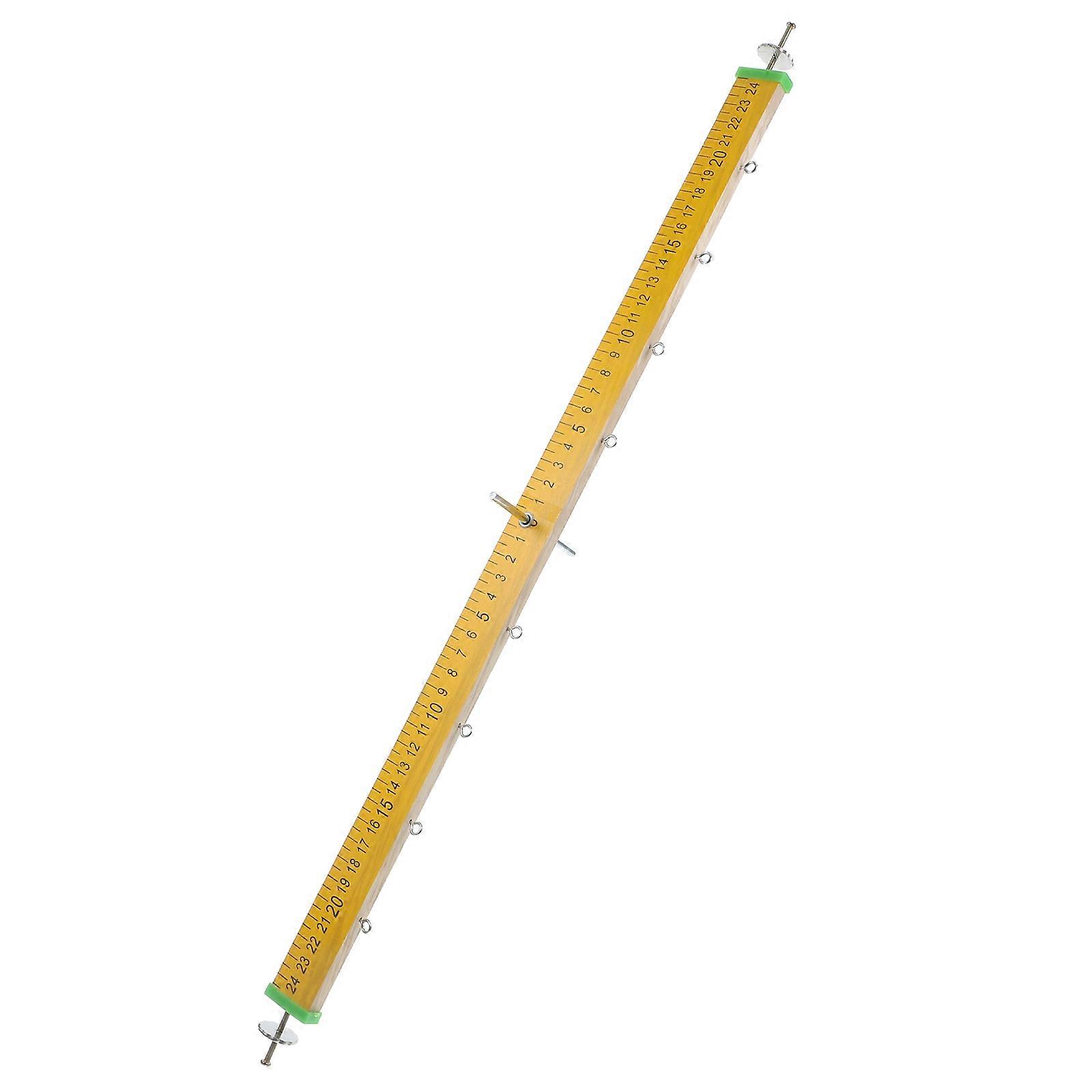 The **Wooden Lever Balance Ruler with Hook** is a simple yet effective physics demonstration tool commonly used in schools and educational settings