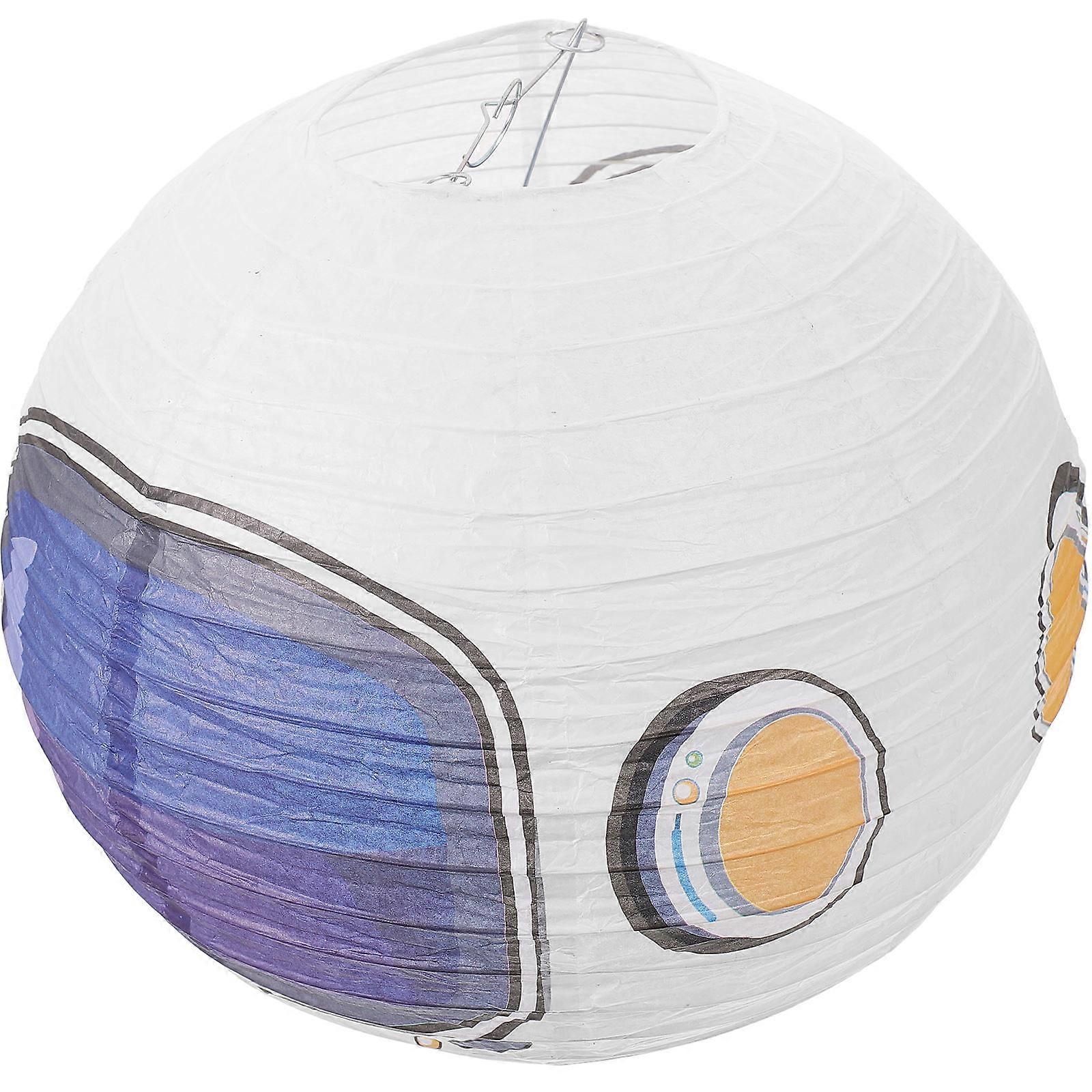 Space Theme Paper Lanterns Decorative Hanging Lights for Birthdays and Themed Celebrations Easy to Install and Adorable Design