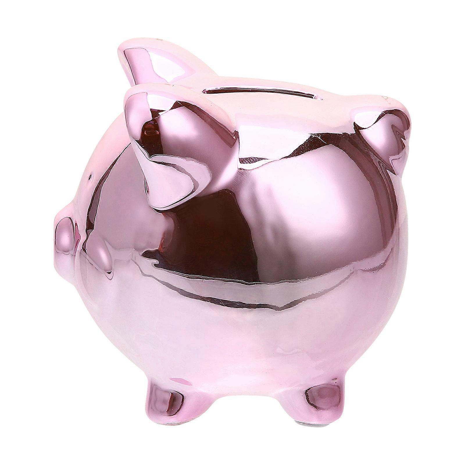 Ceramic Piggy Bank Coin Box Adorable Pig Design Money Box for Home Decor, Birthdays, Christmas, and Special Occasions to Encourage Saving Habits