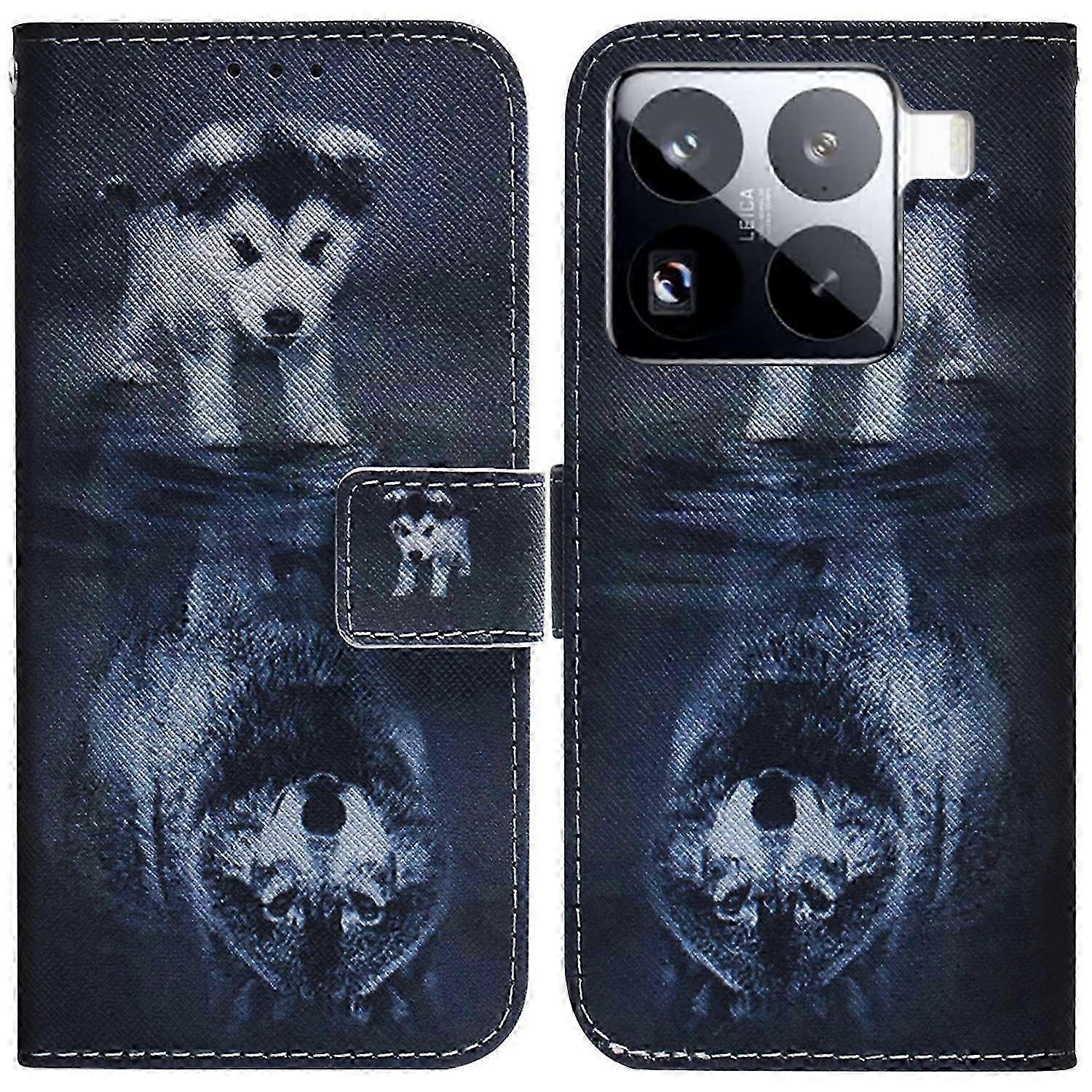 For a Certain Brand Wallet Case Pattern Print Leather Phone Cover