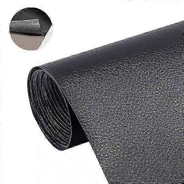 Self-adhesive Leather Repair Decor Black 50*137cm