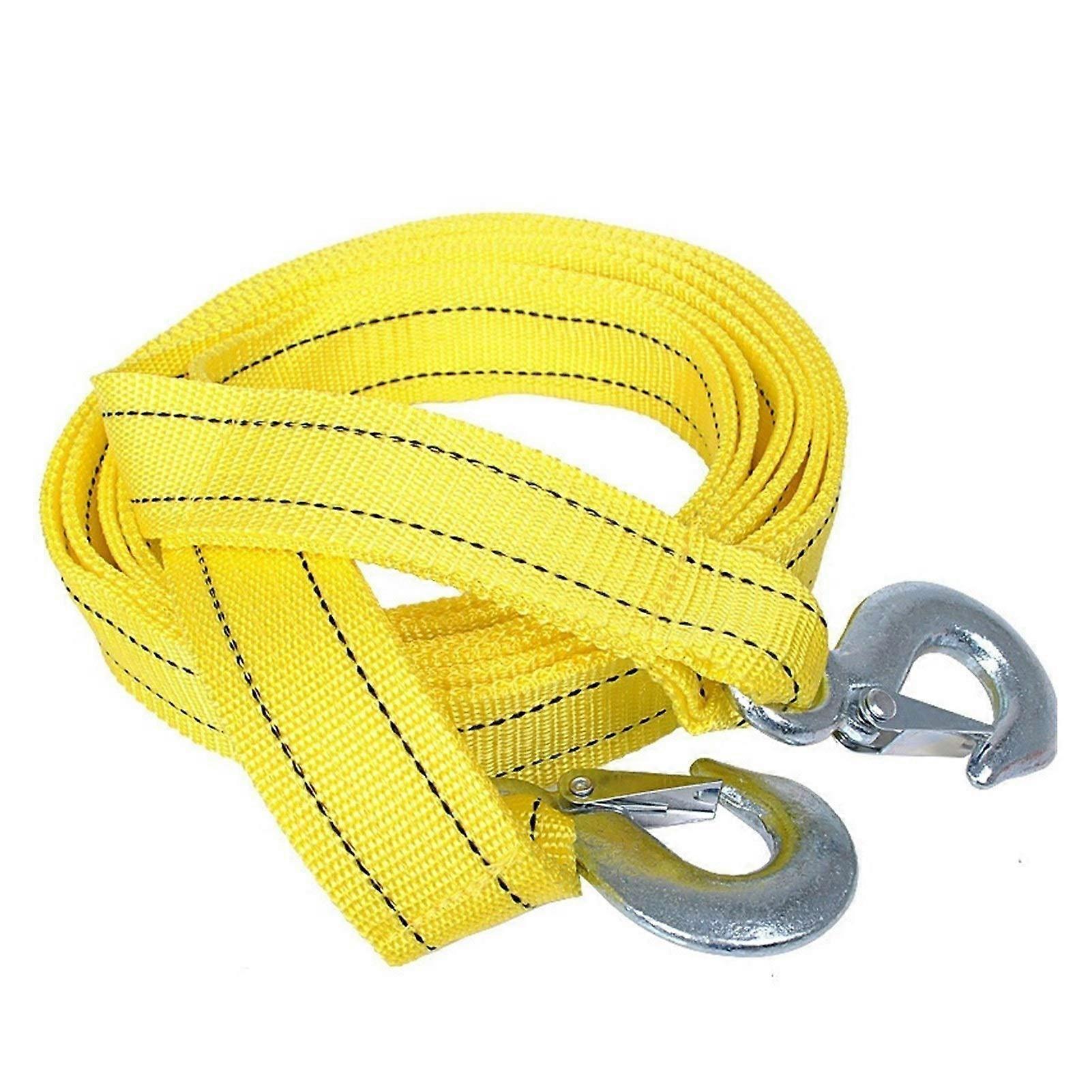 Synthetic Winch Rope 5 Ton 4 Meter Recovery Strap for LKW Off-Road Towing Trailer Cable Gurt Auto Traction Yellow