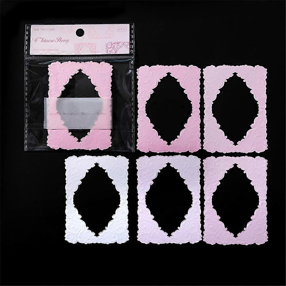 Paper for Scrapbooking Set, Peony Frame, Collage, Diary, Planner, Materials, Adults, Junk Journaling, Decoration, Accessories, 10 Sheets/Pack