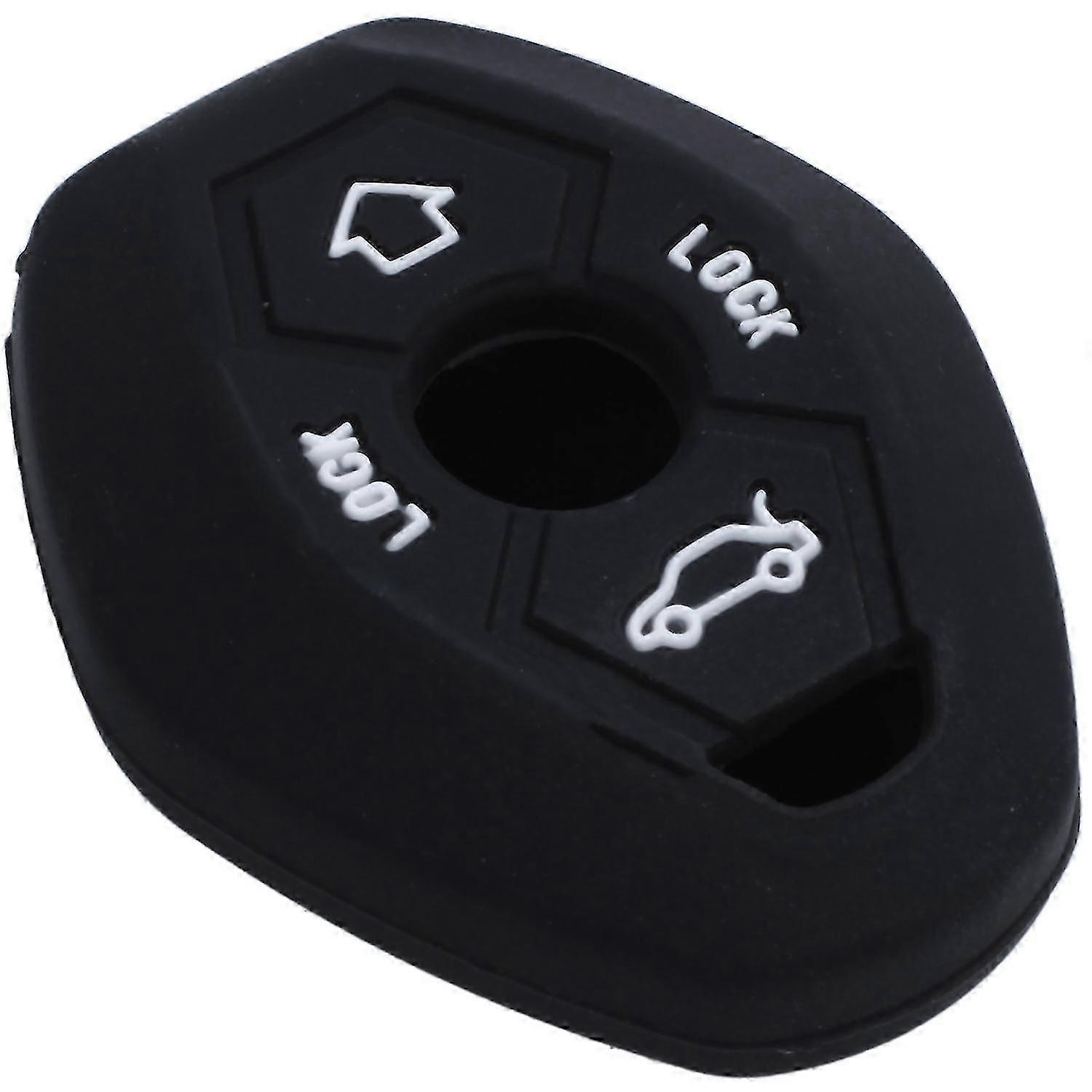 3 Button Remote Key Fob Silicone Case Cover For E46 E39 E63 E36 E81X5 Z3 Z4, Black