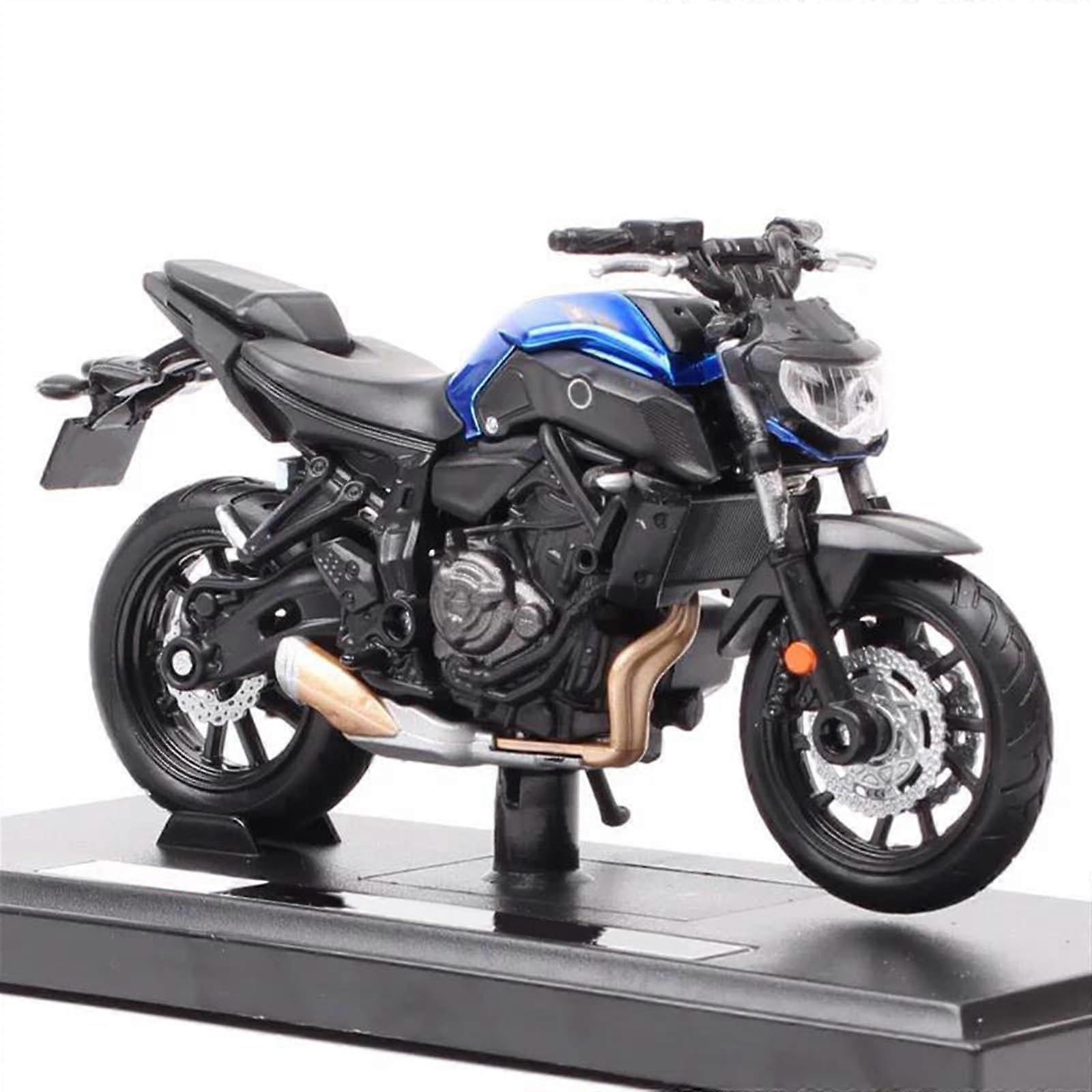 Scale Model Motorcycle Metal Model Collection Simulation DieCast Gifts 1:18 For Yamaha MT07 2018 Black
