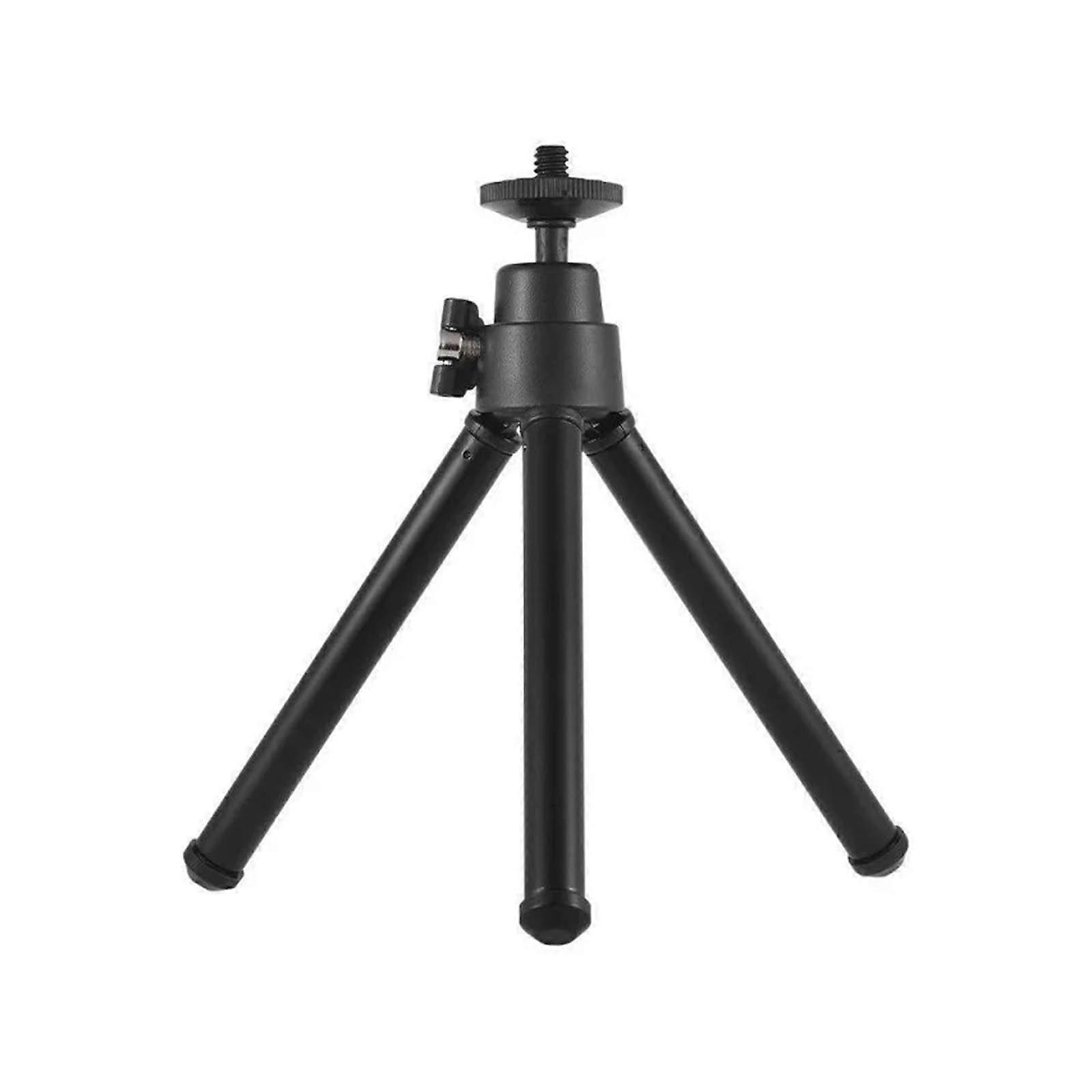 Mini Tripod Mount with 2 Sections Suitable for Projector Camera Desktop Tripod (Black)