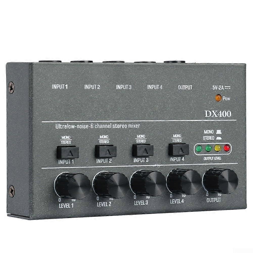4Channel Audio Mixer, 4/6/8Channel Line Mixer, 4Channel Line Mixer Replacement for Various Audio Mixing Applications