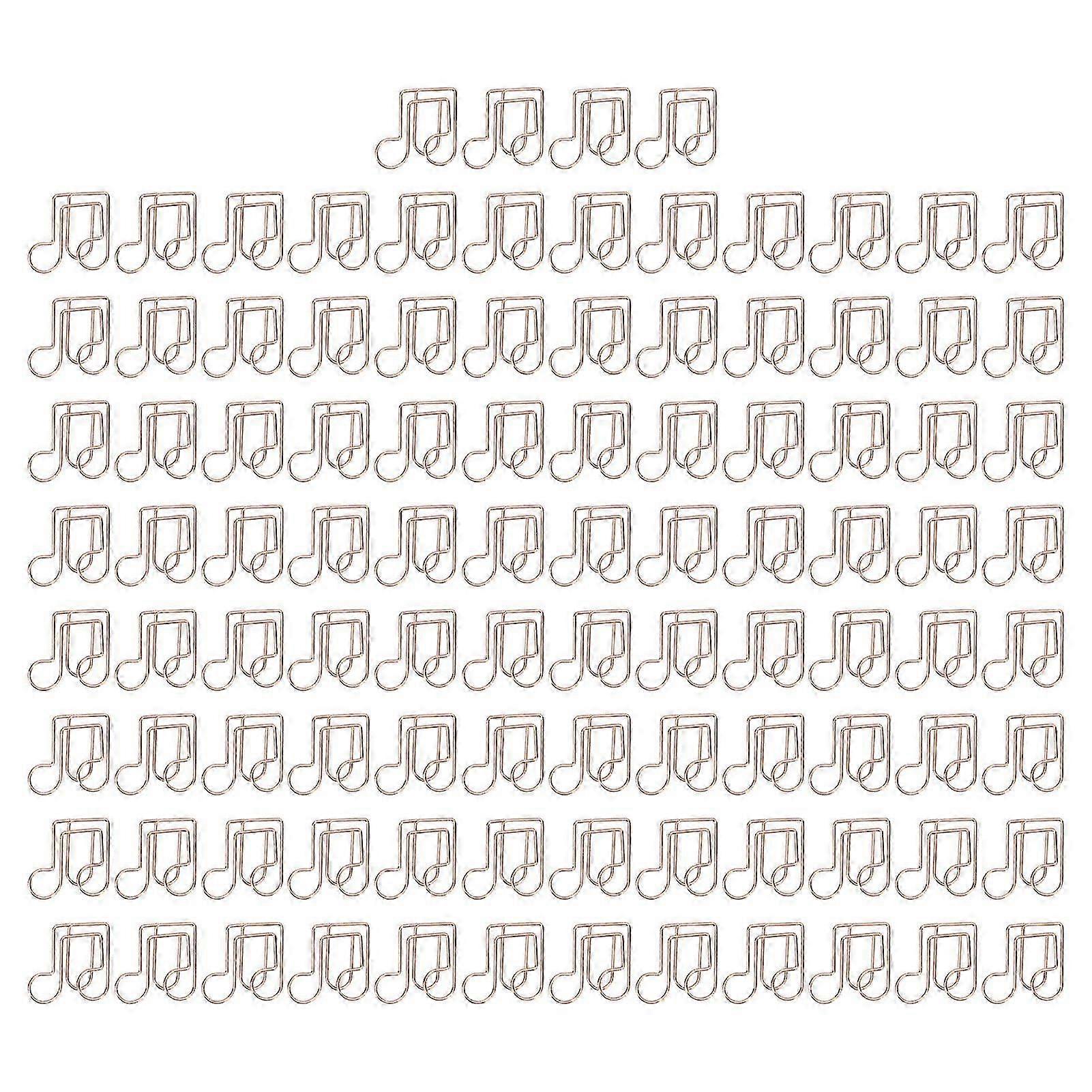 100pcs Multipurpose Cute Shape Metal Paper Clips for Document Classification, Rustproof and Electroplated
