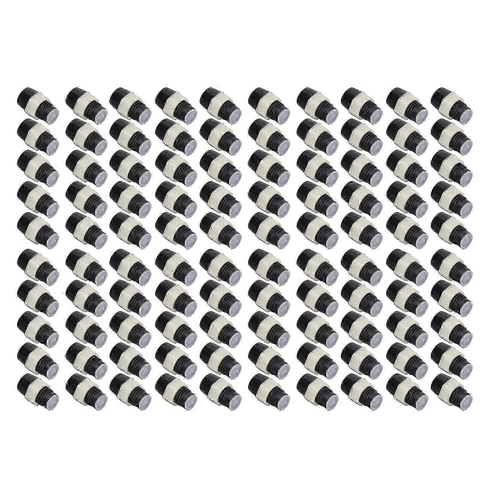 100セット5mmLEDホルダープラスチック発光ダイオードパネルマウントクリップアクセサリーセットキットブラック