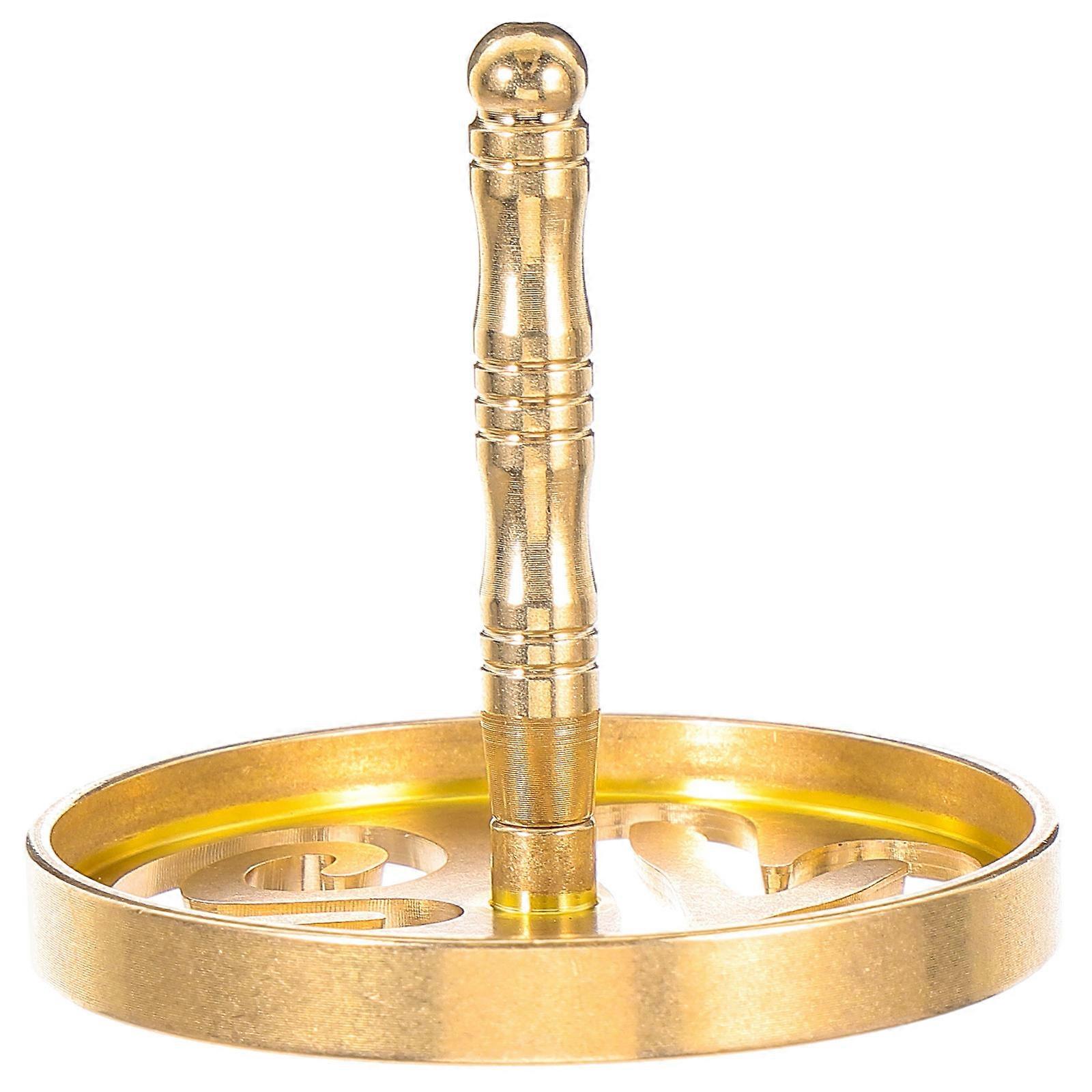 Copper Incense Press Mold For Yoga Room Circular Shape Ash Flattening 6x6x5cm 1Pcs