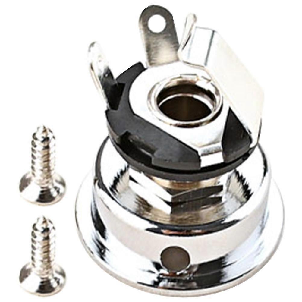 Electric Guitar Jack Socket, Durable Non Breakable Input Output Fittings for Guitar Repair, Lightweight and Easy to Install for Musicians