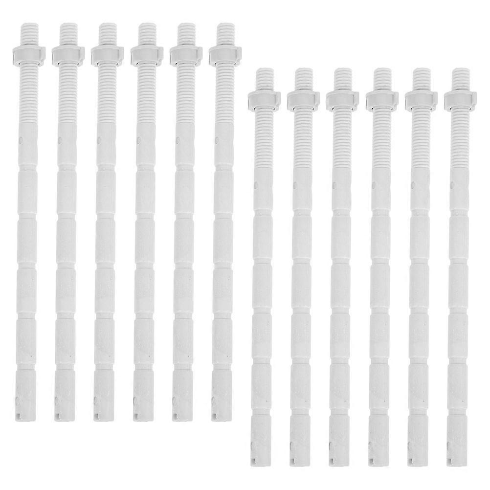 Toilet Push Button Replacement Parts Toilet Flush Button Rods Homeowners 15.20X1.50X1.50CM Flush Toilet 12Pcs