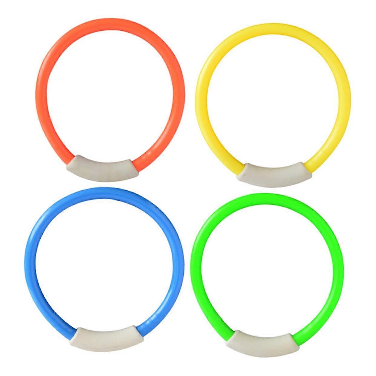 8Piece Dive Toy Set, Colorful Underwater Play Rings for Swim Training and Pool Games, Quality Random Colors, Random Color
