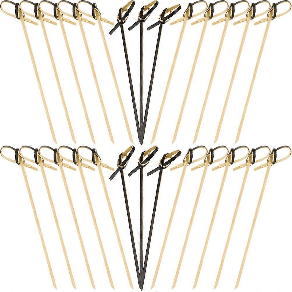 Fruit Picks For Decor Bamboo Paddle Wood Picks Disposable Fruits Eating Sticks 2Sets