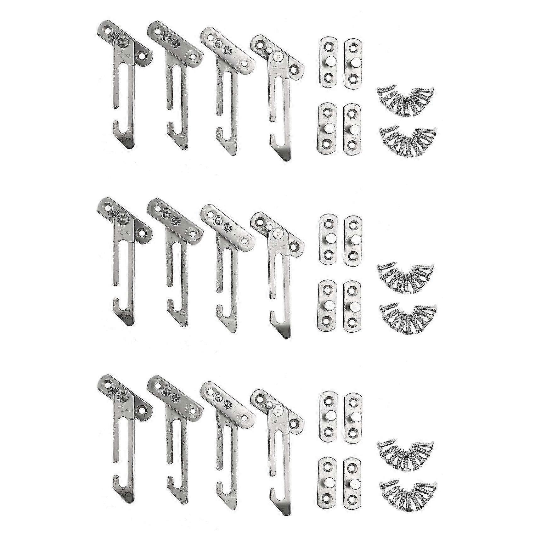 12 Pack Window Restrictor Locks Child Safety Hooks Stainless Steel Locking Device