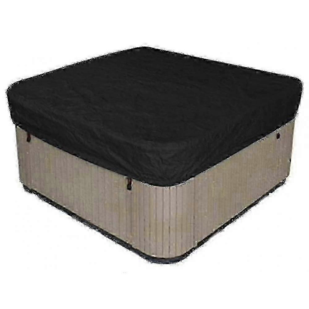 Couverture de spa carrée en polyester imperméable pour une utilisation en extérieur F26